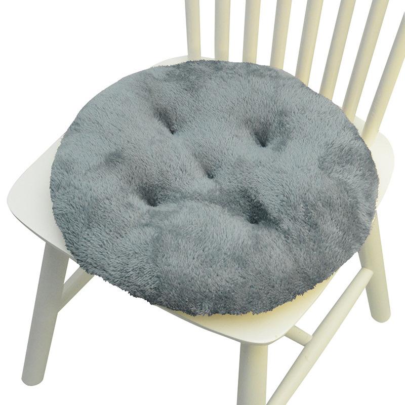 Thicken Plush Seat Pads Cushion Chair Soft Cushion New Home Dining Chair Pads Non-Slip Warm Office Computer Game Chair Pad 40x40