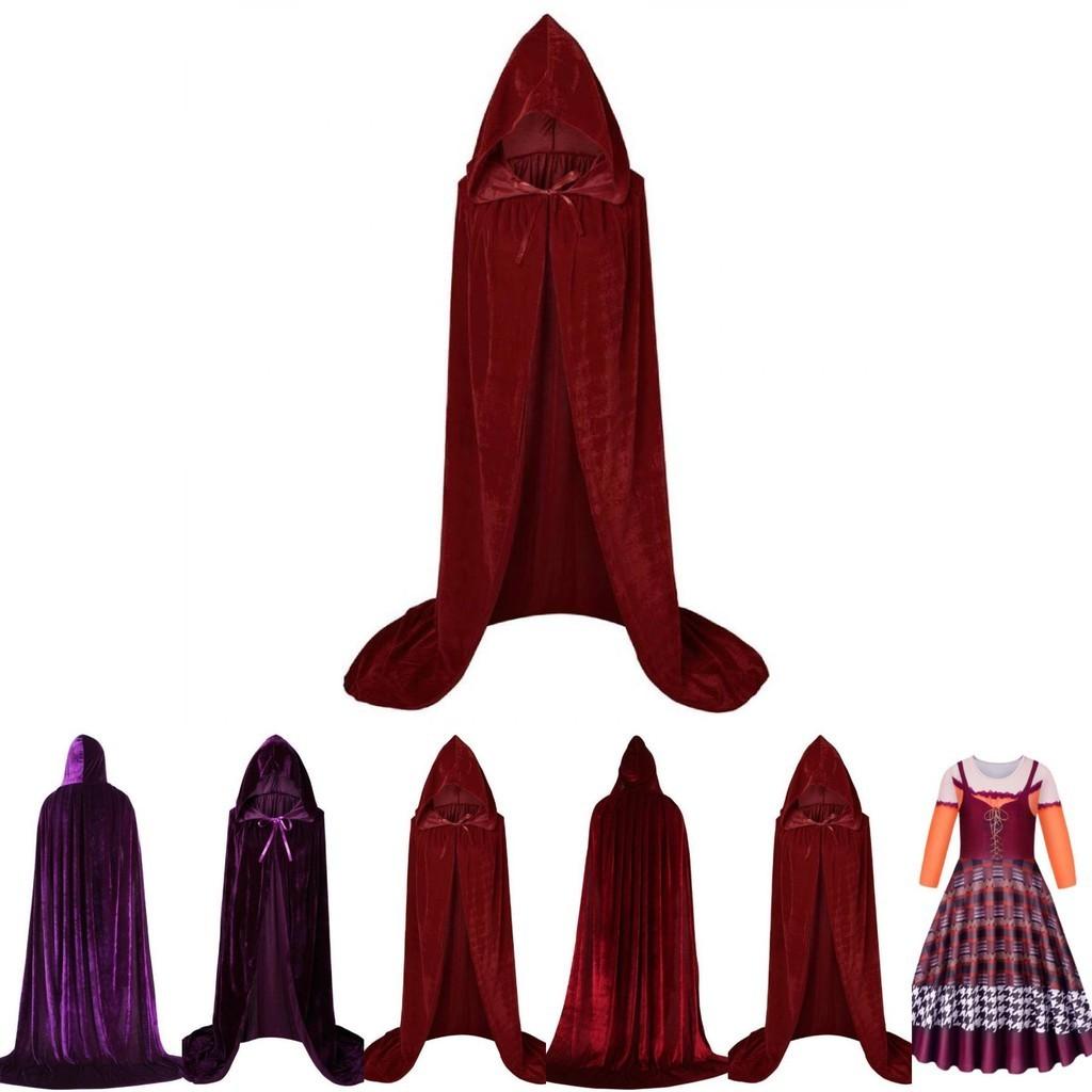 Halloween Fun With Hocus Pocus2 Winifred Sarah Mary Sanderson Cosplay Cape For Kids