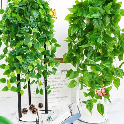 Artificial Hanging Pothos Vine: Fake Greenery for Indoor Decor