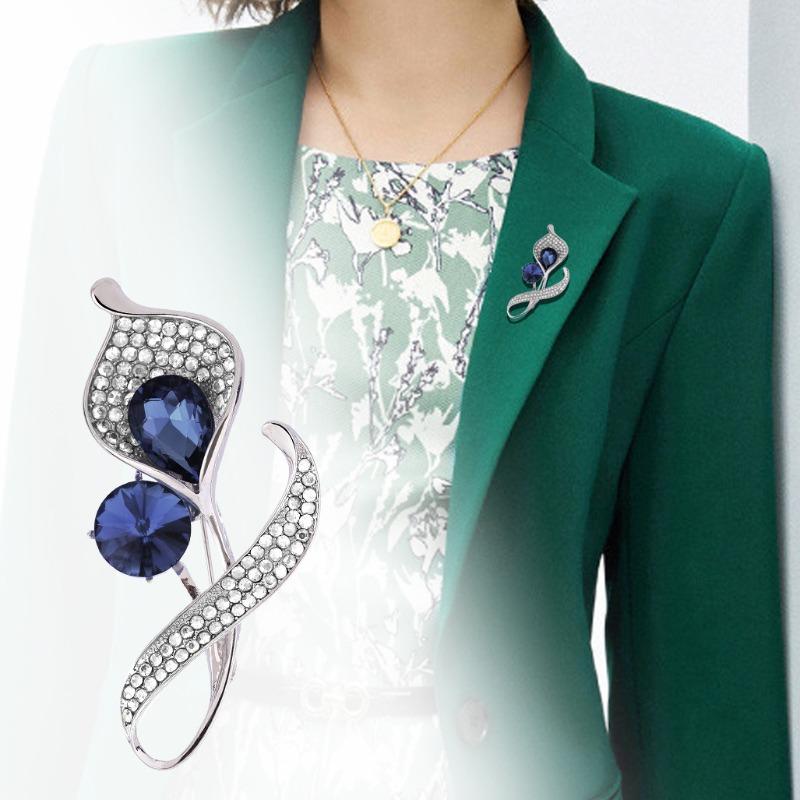 Coat Brooch Women's High-end Exquisite Luxury Korean Accessories Suit Pin Anti-light Corsage New