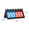 Scorekeeper Table Top Scoreboard Waterproof Portable Indoor Outdoor Flip