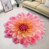 3D Blume Bereichsteppich Saugfähig Schnelltrocknend Unregelmäßig Plüsch Floral Fußmatte Waschbar Rutschfest Wohnzimmer Schlafzimmer Badezimmer Küche Dekoration Teppich