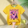 Summer kid Tops Fashion Baby Clothes Children Short Sleeve Tshirt Kpop Demon Hunte rs Saja Boy Print Casual Kids TShirt Girls