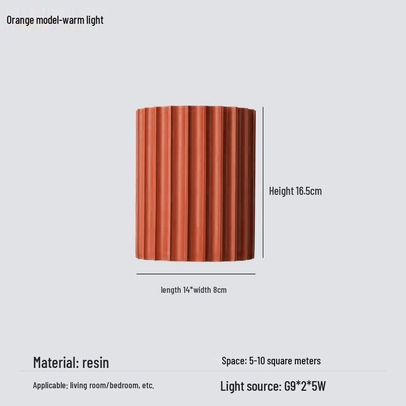 

Nordic Macaron Wall Lamp for Bedroom and Living Room Aisles Without Light Source