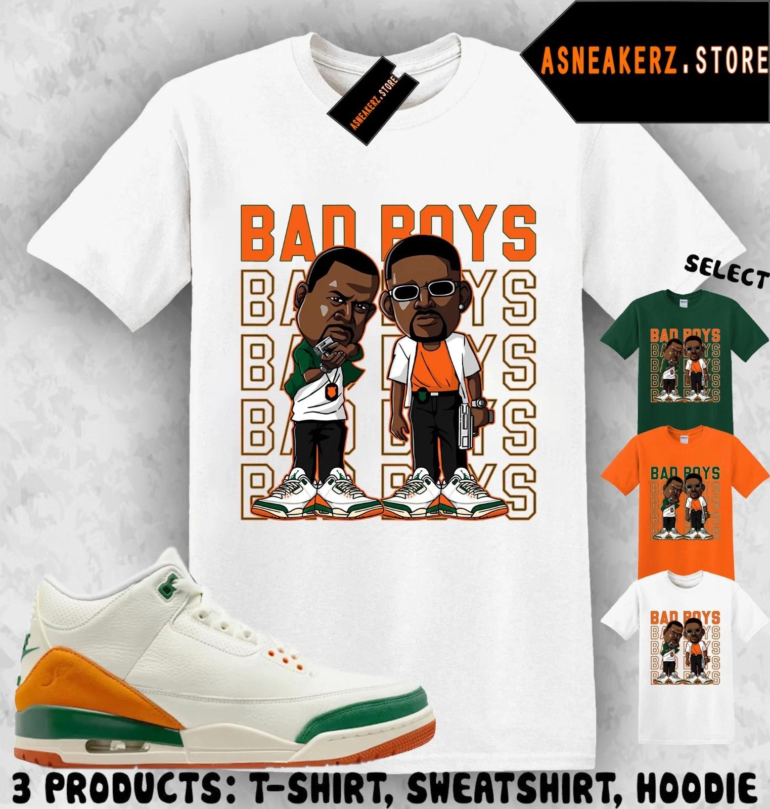

Shirt Match SoleFly x AJ 3 Miami Sneaker Matching Sneakerhead Bad Boys T-Shirt S