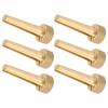 6Pcs Bridge Pins Copper Folk Acoustic Guitar Strings Pegs Nails Practice Performance Parts
