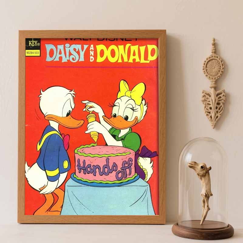 Disney Diamond Painting Kit Daisy Donald Cake 5D DIY Home Decor & Craft Lovers, Beautifully Designed Round 20x30cm