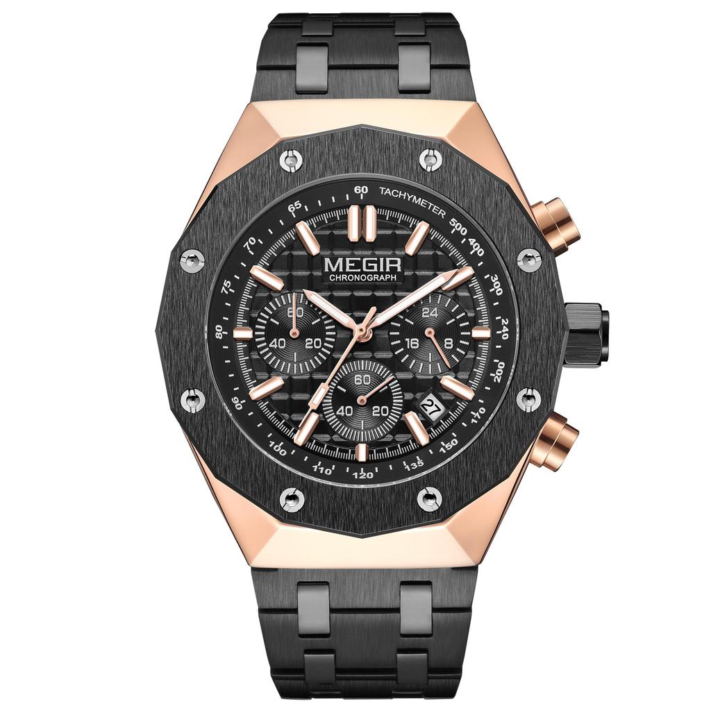 MEGIR Luxury Men Sports Watches Chronograph Fashion Quartz Wristwatch Men's Casual Business Date Clock Relogio Masculino 2213