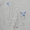New Era Mlb La Dodgers Stitch Crewneck Heather Grey 15147517