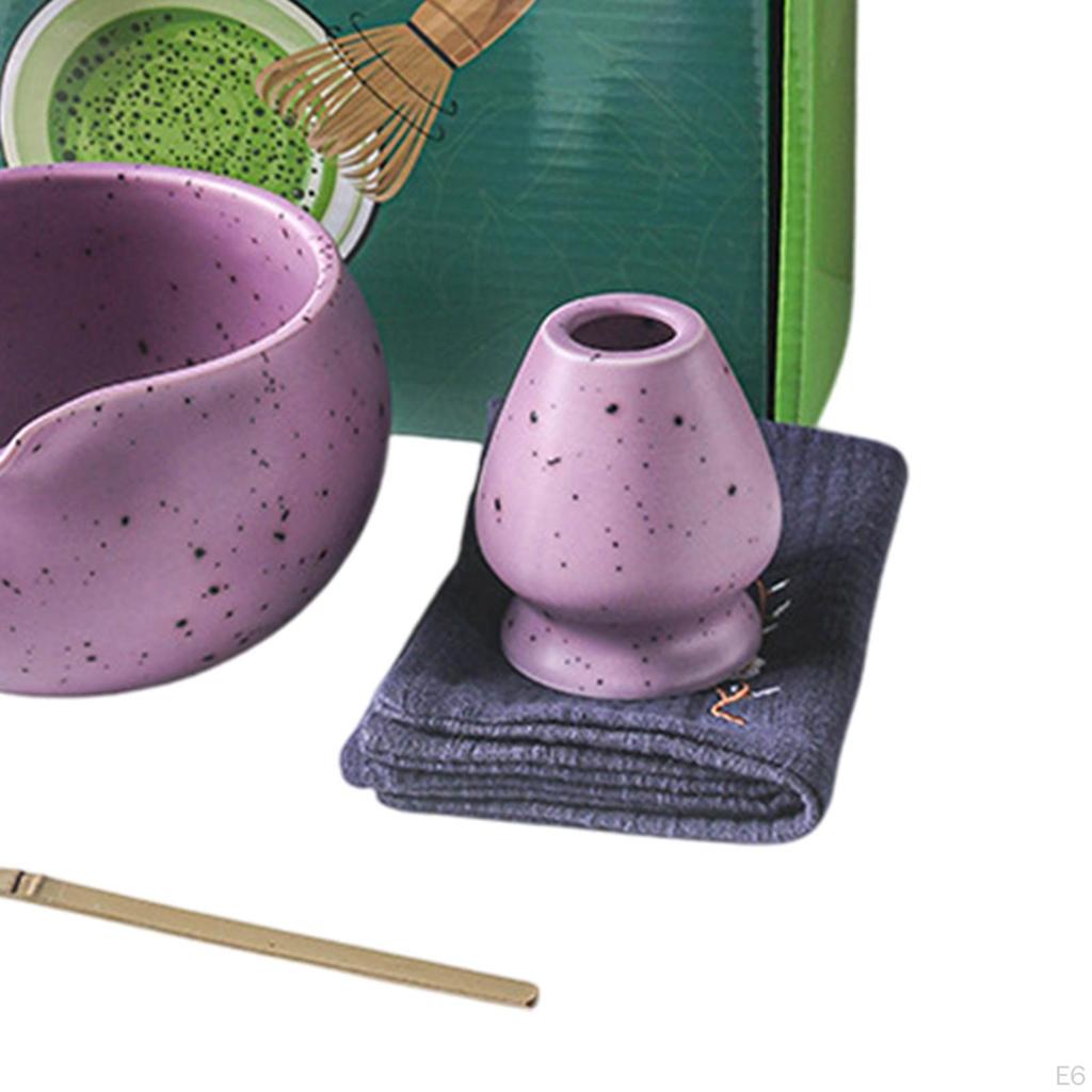 7 Piece Matcha Kit Featuring Bowl And Towel for Tea Room Experience