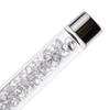White Flat Ombré Nail Art Brushes - Crystal Handle