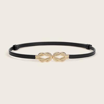 Thin Adjustable Hook Buckle Belt Versatile Clothing Belt Fashionable Simple and Elegant