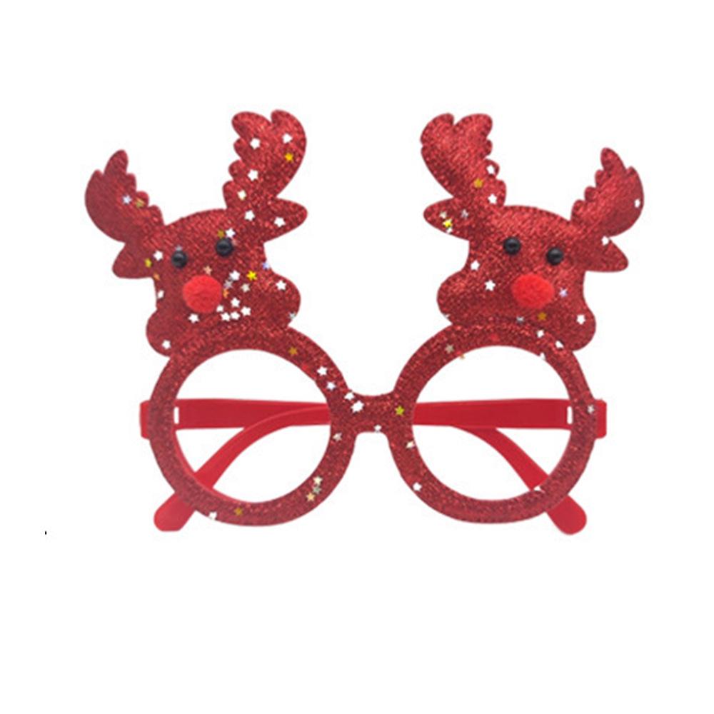 Weihnachts-Cartoon-Brillen - Geschenke für Erwachsene & Kinder, mit Weihnachtsmann, Schneemann und Geweih