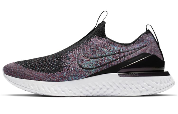 Nike Epic Phantom React Flyknit Black University Red Hyper Jade Women s BV0415-002 35.5