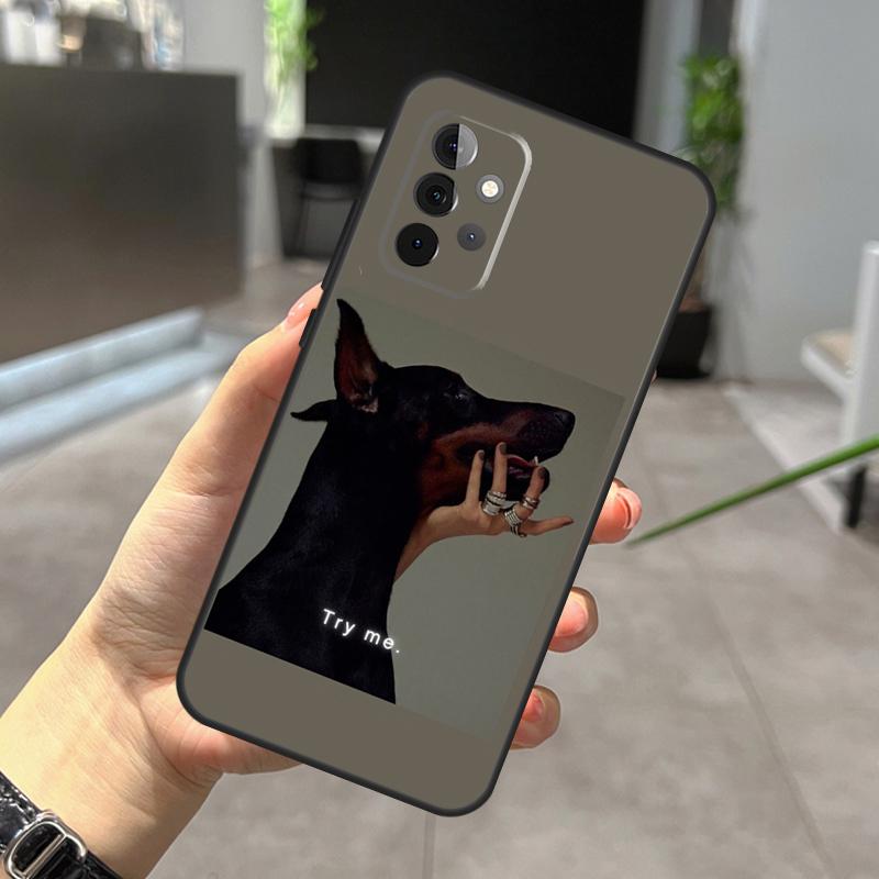 Dachshund Doberman Dog Case For Samsung Galaxy A32 A12 A22 A52 A35 A26 A16 A05 A55 A15 A54 A34 A14 A56 A36 A13 A53