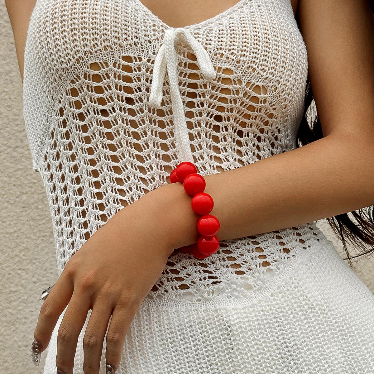 

Летний богемный этнический стиль красочный браслет из бусин для женщин ювелирные изделия преувеличенная индивидуальность пляжный отдых ручная бижутерия