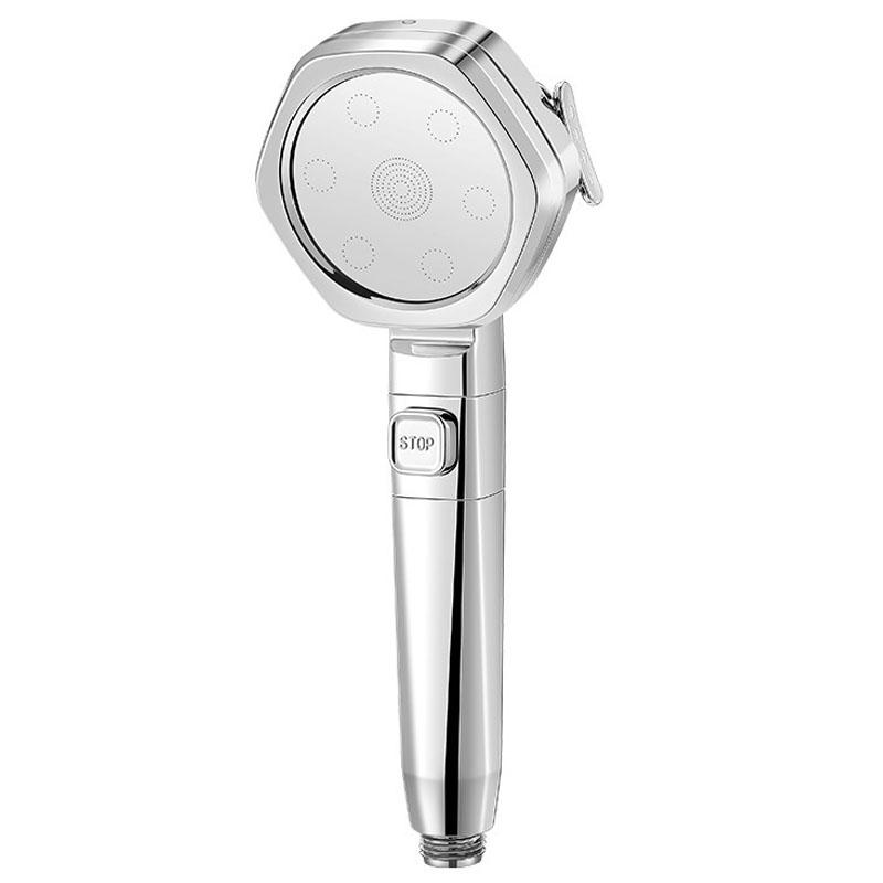 Showerhead four speed adjustment filter for shower knobs One click water stop bathroom accessories replete heads showers parts