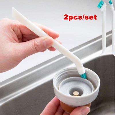 2 Pcs/Set Cleaning Narrow Brush Portable Baby Bottle Gap Cleaning Brush Household Kitchen Tool Small Brush