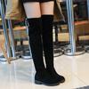 Over-knee Boots Women's Autumn and Winter New Korean Version of Riding Boots Velvet Cotton Boots Versatile Boots Flat High Boots