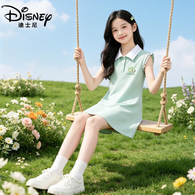 Disney Girls Ruffled Flutter Sleeve Summer Dress 120
