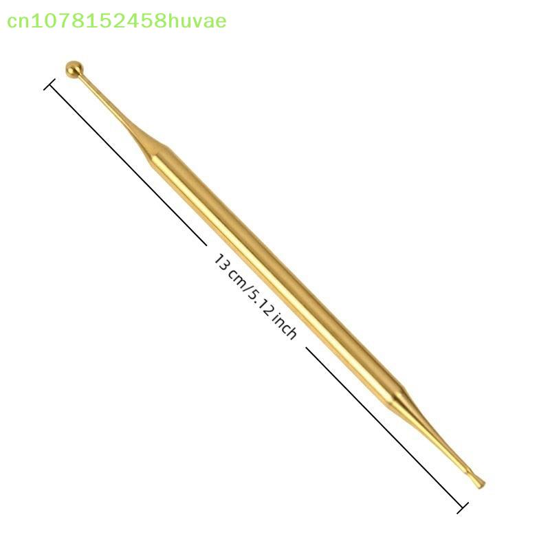 Acupuncture Pen Stainless Steel/Brass Manual Body Trigger Point Probe Pen Deep Tissue Massage,Dual Head Facial Reflexology Tools