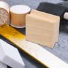 6Pcs Blank Beech Wood Stamps for DIY Engraving Carving Craft Smooth Grip Wooden Seal Blank Stamper Scrapbook Handbook