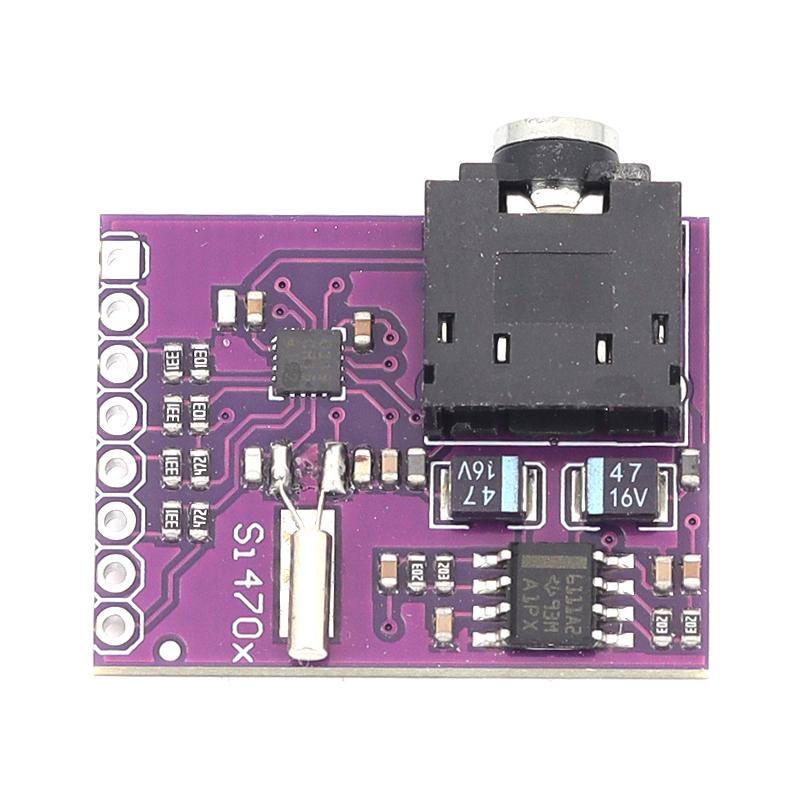 MCU470 Si4703 FM Receiver Development Board FM Tuner Evaluation Module Available in Red / Purple PCB