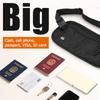 Travel Waist Bag Money Belt Slim Passport Holder RFID Blocking Travel Invisible Pouch Protect Cash Credit Cards Travel Documents