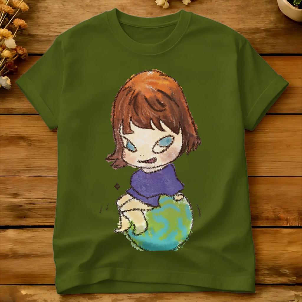 Unisex Unisex Tshirt Yoshitomo Nara Fashion Tshirts Hip Hop Summer Tee Shirt Streetwear Pure Cotton Tops Birthday Gift