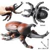 Large Soft Insect Model: Stag Beetle, Rhinoceros Beetle, Grasshopper, Mantis Toy for Kids