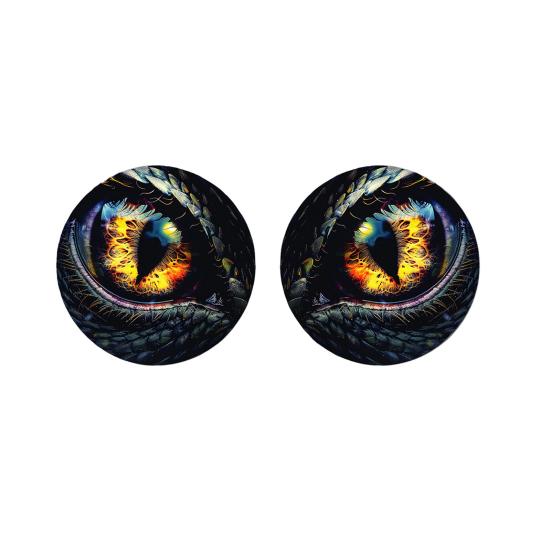 1 Pair Beast Eyes Car Headlight Decals Realistic Reptile Eye Stickers Waterproof PVC Easy Install Unique Car Accessories for Trucks &