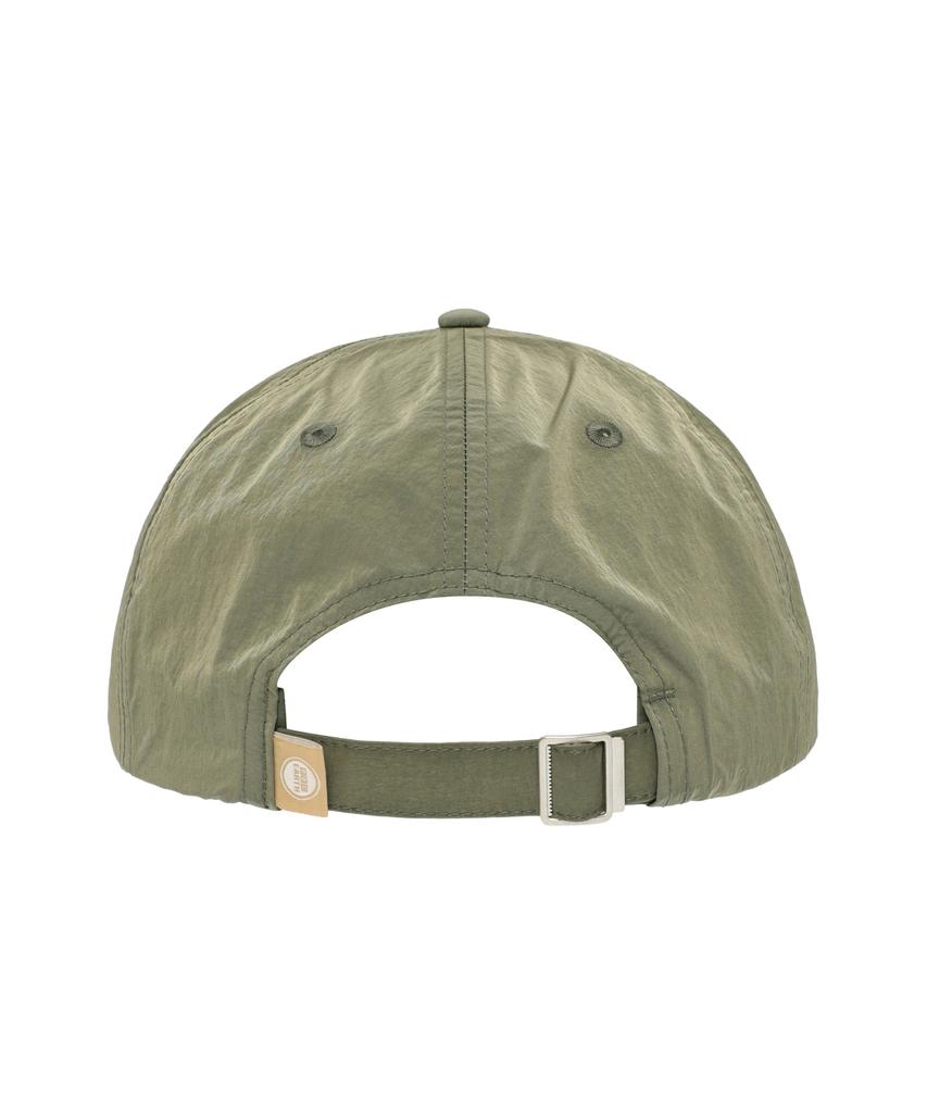 BBC EARTH Leather Logo Ball Cap Light Olive