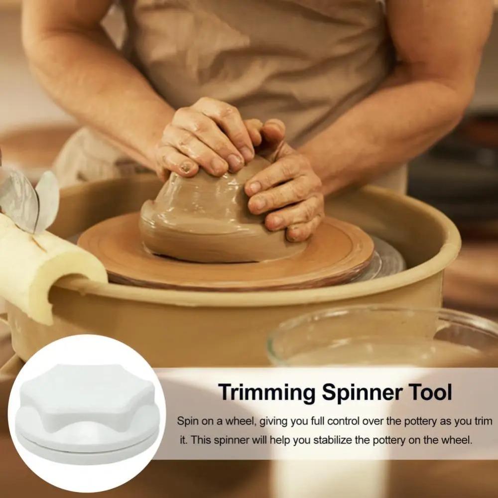 Durable Ceramic Clay Trimming Spinner Portable Potters Rotary Disc Wheel Potters and Clay Artists