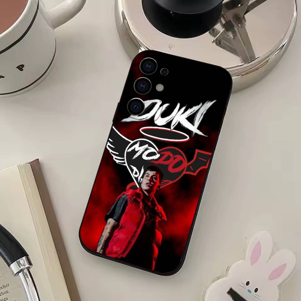 Singer D-Duki Phone Case For Samsung S25,S24,S21,S22,S23,S30,Ultra,S20,Plus,Soft Silicone Black Cover