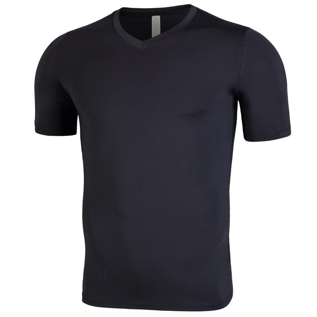 Men's Sports V Neck Short Sleeve T-shirt  Quick Dry Fitness Workout Training Tee Activewear