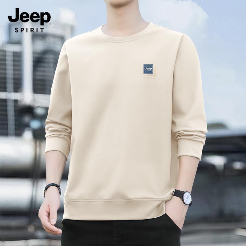 JEEP SPIRIT Men's 2025 Casual Crewneck Pullover Sweatshirt
