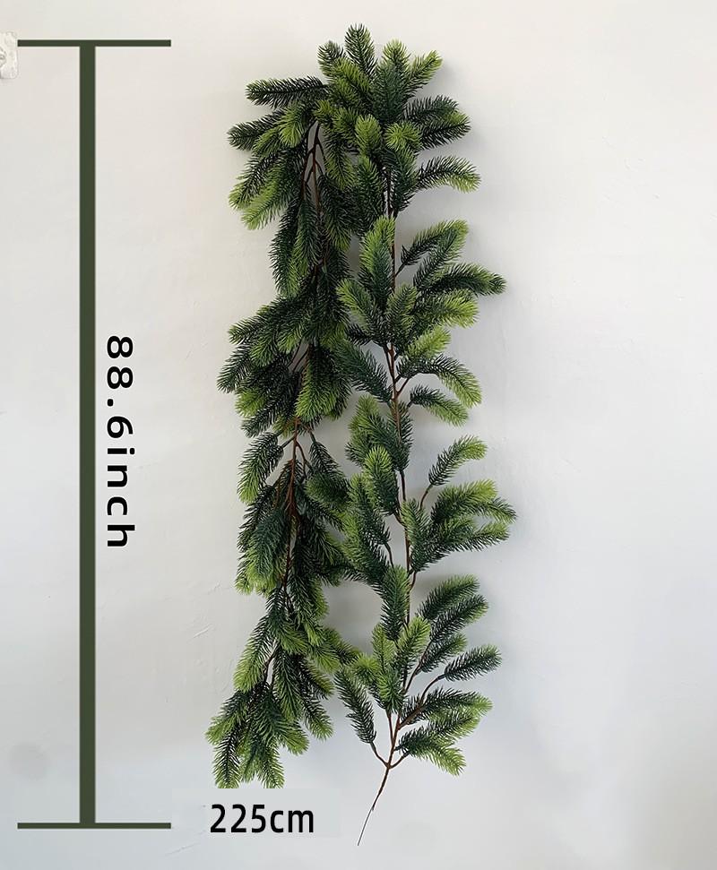 Christmas Garland Artificial Pine Needles Rattan Green Plants Hanging Ornament For Fireplace Staircase Xmas New Year Decor 2025
