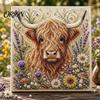 Kit de Manualidades Artísticas de Perlas Artificiales 3D Animales DIY, Linda Decoración de Pared con Pintura, Kit de Manualidades con Flores para Adultos, Hogar Hecho a Mano Adultos