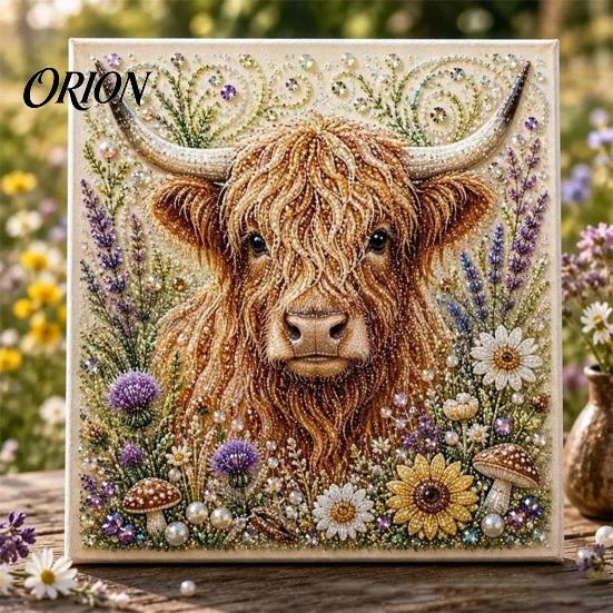 Kit de Manualidades Artísticas de Perlas Artificiales 3D Animales DIY, Linda Decoración de Pared con Pintura, Kit de Manualidades con Flores para Adultos, Hogar Hecho a Mano Adultos