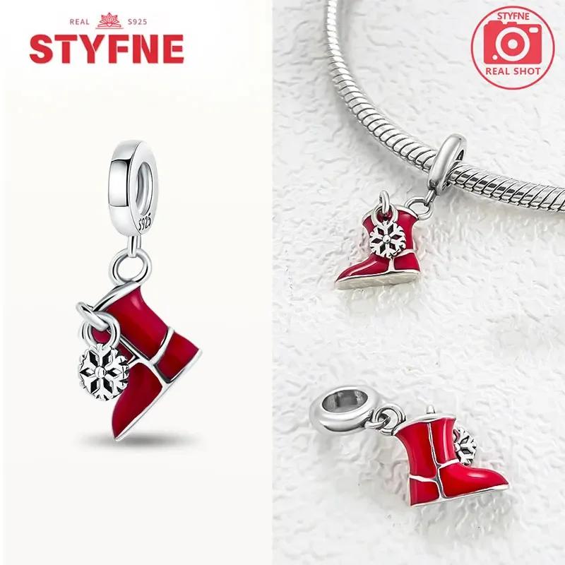 Copperchristmas Gifts Charms Snow Housebeads Christmas Collection Fit Original Bracelet Diy Jewelry Gifts For Women
