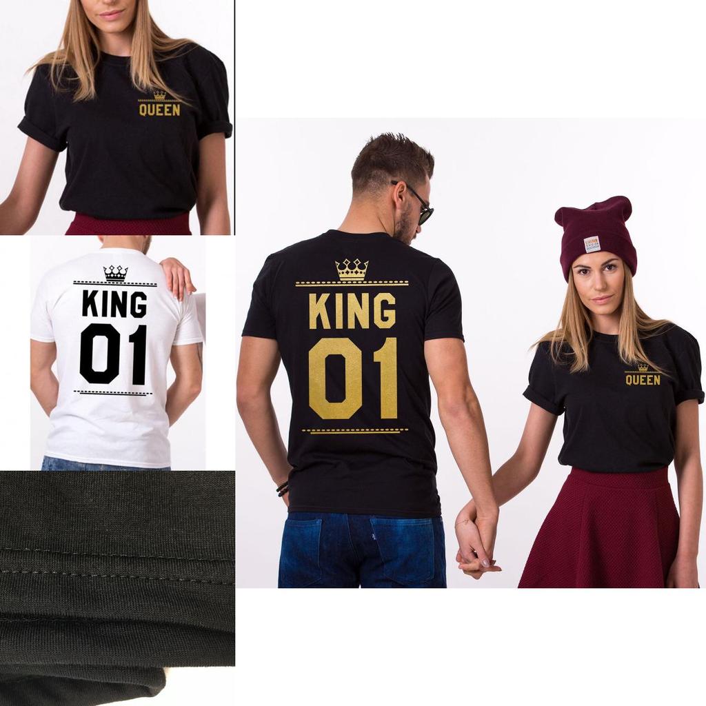 Stylisches T-Shirt mit Nummern-Kronen-Print für Damen und Herren, perfekt für legere Sommerkleidung