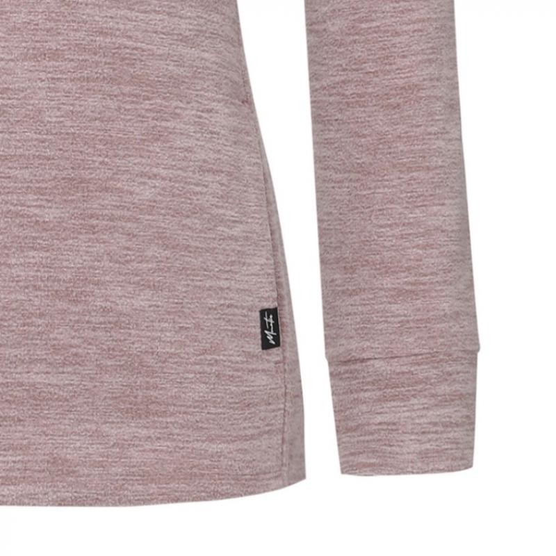  MounTia  Women S Fleece Polar Half Zip T ShirT Pale Beige