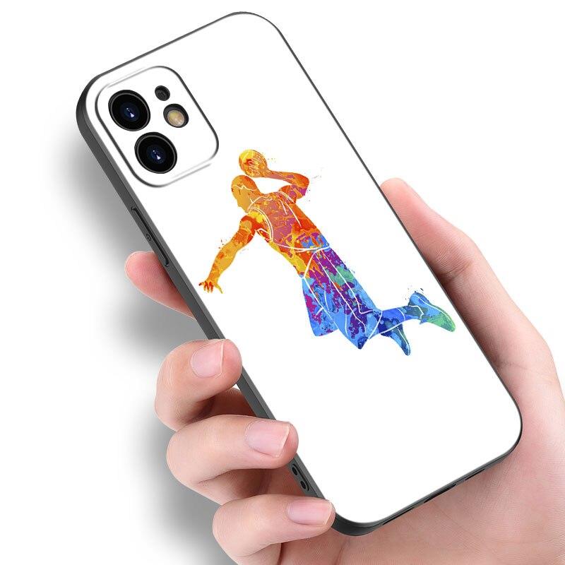 Husa de telefon pentru coș de baschet dunk pentru Apple iPhone 14 13 12 Mini 11 Pro Max 7 8 XR X XS 7 8 Plus SE 2020 2022 husă neagră