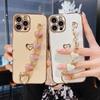 Flannel Love Chain iPhone17Pro Mobile Phone Case 15/16 Suitable for Apple 7p/8plus Wristband Protective Case