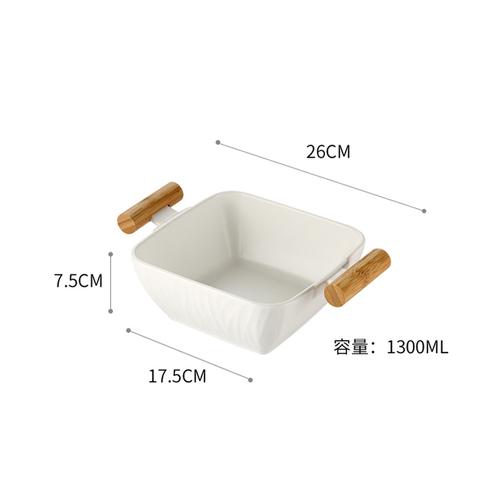 

Nordic Ceramic Fruit Plate Kitchen Supplies Household Salad Fruit Plate with Lid Deep Bowl Restaurant Decorative Tableware