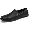 Boty z pravé kůže Pánské mokasíny Pohodlné boty pro volný čas Pánské ploché mokasíny Pánská obuv