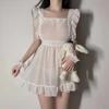 Sexy Lingerie Plus Size Seduction Chiffon Pajamas Maid Dress Passion Perspective Free Suit Uniform Woman