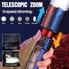 2 Pack Rechargeable LED Flashlights High Lumens Super Bright Flashlight with 5 Modes Waterproof Zoomable Powerful Torches