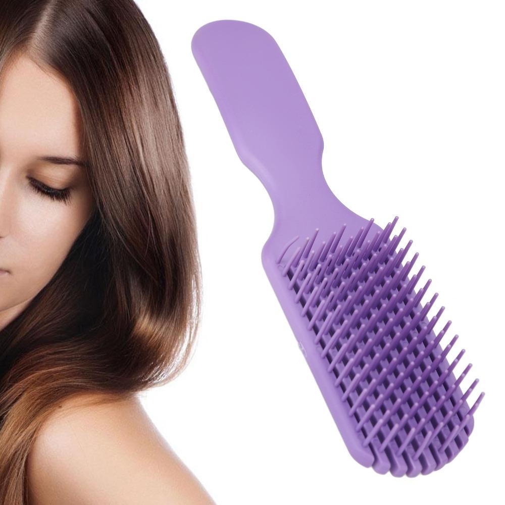 3pcs Nine Claw Comb Hair Detangler Comb Purple Massage Hair Brush Wide Tooth Hair Brush Shower Use