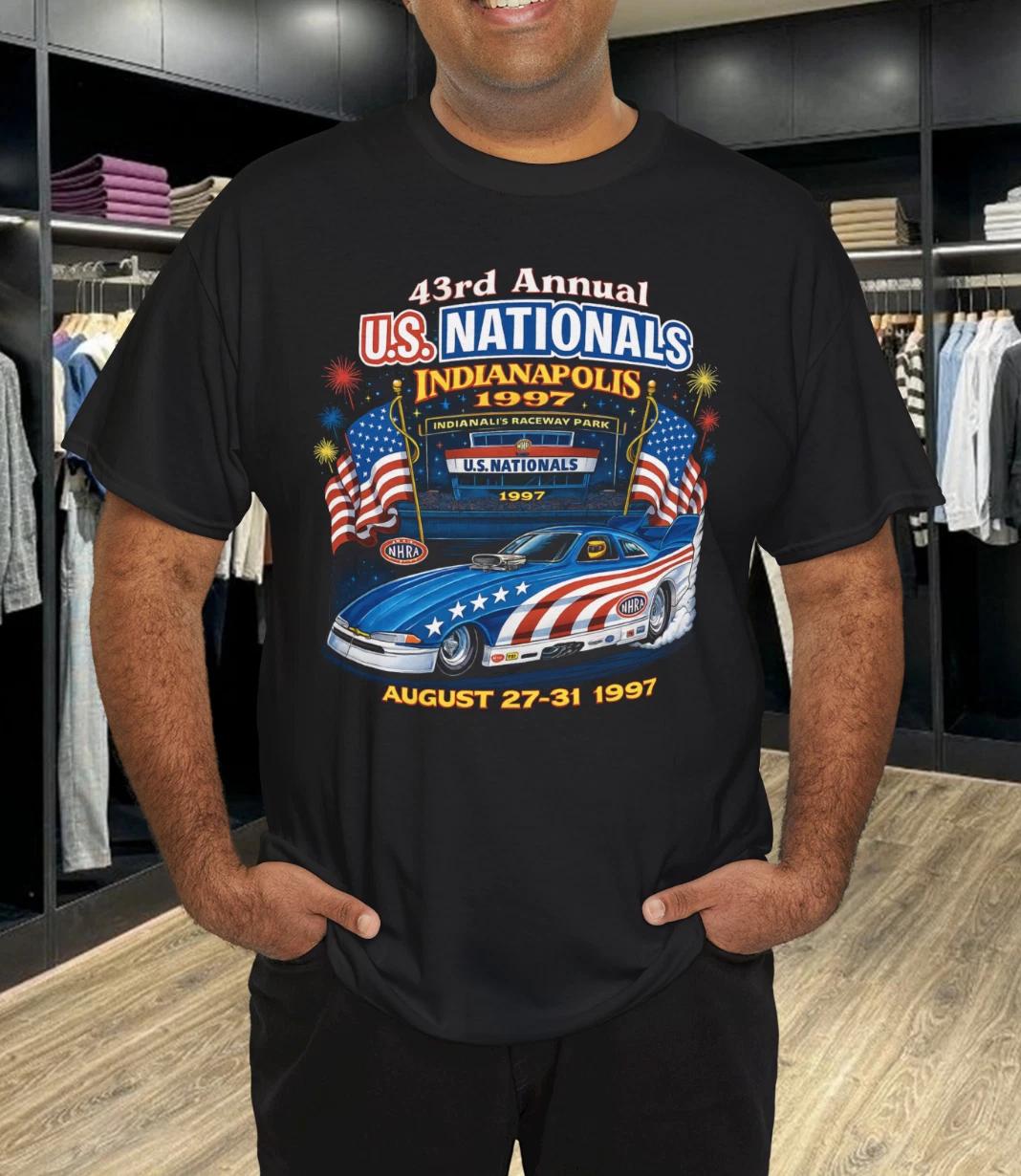 

Vintage NHRA Winston Drag Racing US Nationals Indianapolis 1997 T-Shirt L